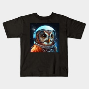 Owl Astronaut - Awesome Owl #2 Kids T-Shirt